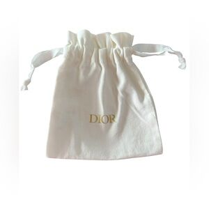 Dior White Canvas 6 x 5 Dust Bag